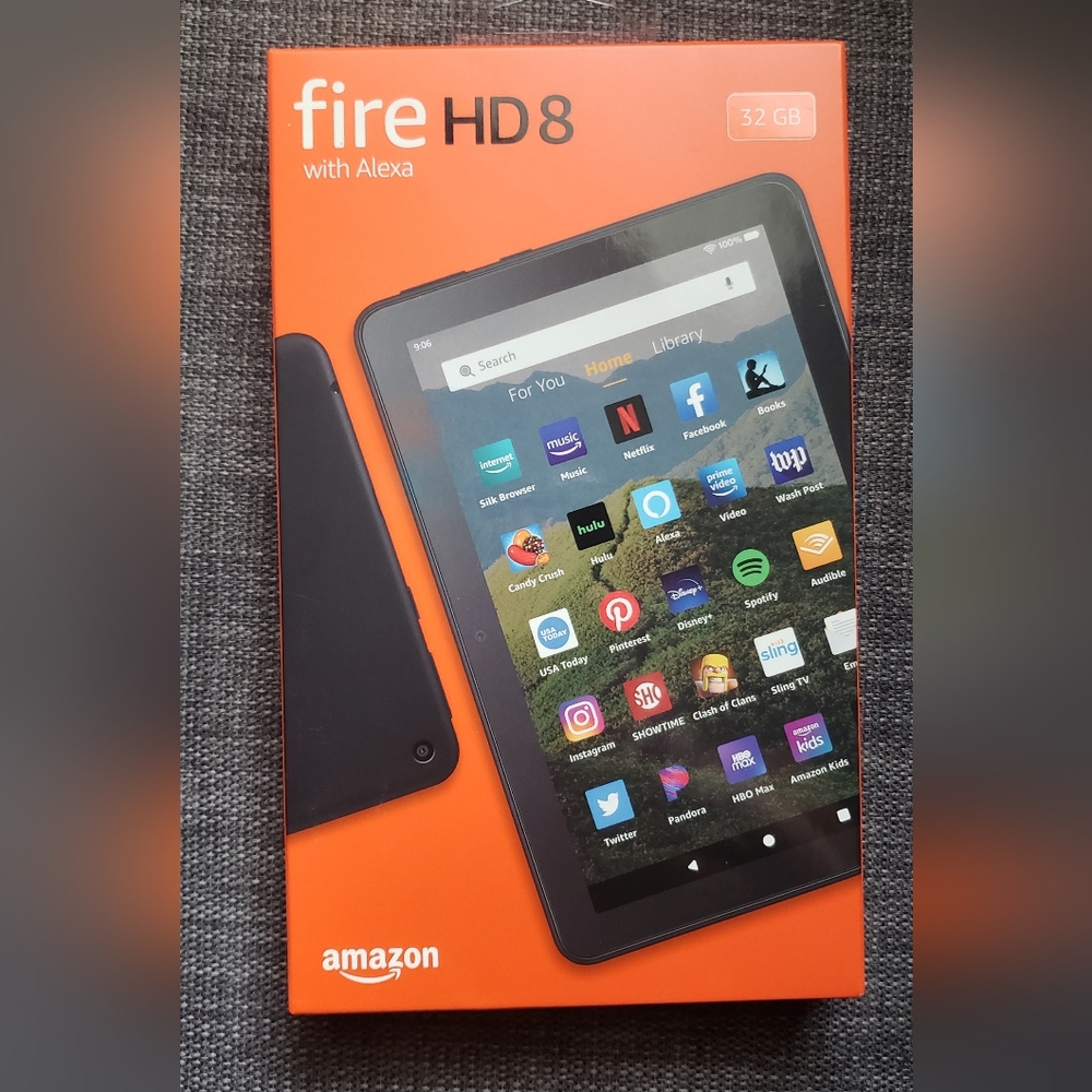 BRAND NEW Amazon Fire HD 8 (10th Generation) 32GB, Wi-Fi, 8in Black